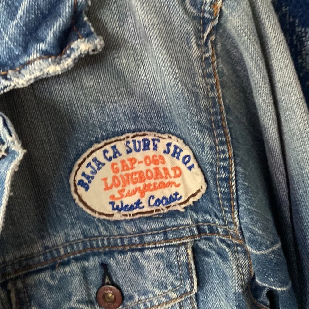 Gap denim surf patchwork jacket - Picture 4 of 16